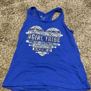 Girl tribe blue tank top size 5/6